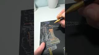 Amazing Building Scratch Art ️