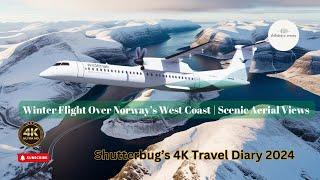 Winter Flight Over Norway’s Frozen Fjords | 4K Scenic Aerial Views | By Shutterbug in Norway