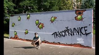 STREET ART - TENNIS  WALL -  Hynek Tekula