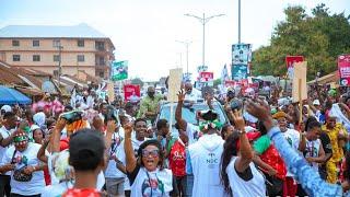 Crazy Crowd at Nkroful as H.E John Mahama shakes Dr.Kwame Nkrumah's 115th Birthday Celebration 2024