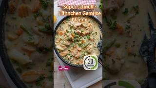 Schnelle Hähnchen Gemüse Pfanne - einfaches und leckeres  Mittagessen Rezept