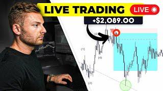 LIVE TRADING CRYPTO - How To Make $2,098 In One Day (100x Strategy)