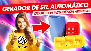 Criamos um GERADOR DE MODELOS 3D AUTOMÁTICO com Chat GPT e programação