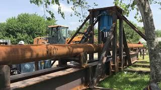Straightening 14" x .500" TRL carbon steel pipe