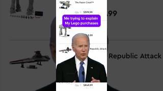 Joe Biden trying to explain his Lego purchases #lego #biden #memes #trending