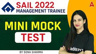 Sail Management Trainee |  Reasoning | Mini Mock Test by sona sharma