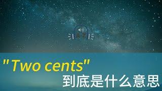 美国人经常说的 Two cents 到底是什么意思？学口语 练听力