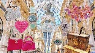 Luxury Shopping in Milan: Fendi, Max Mara, LV, Valentino. Swarowski&Haute Couture: Armani, Versace..