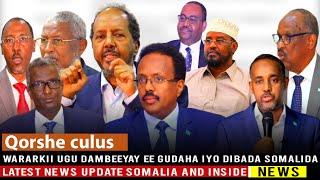 MUCAARADKA OO DHABARKA KA TOOGTAY FARMAAJO WAJIGA LABAAD EE DASTUURKA VILLA SOMALIA OO ABAABUL BILOW