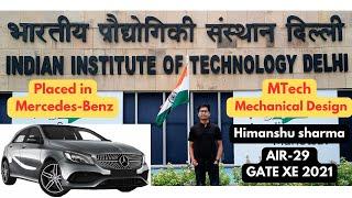 IIT Delhi placement | Average package | companies visited | core vs noncore | MTech Mechanical