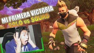 Mi primera VICTORIA en SOLO vs SQUAD !! - Fortnite