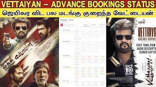 Vettaiyan Vs Jailer - Advance Booking Status | ஜெயிலர விட குறைவான ஷோஸ் கவுன்ட்ல வேட்டையன்