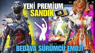 OHAAA BEDAVA SÜRÜMCÜ EMOJİ ALMA | PREMİUM SANDIK AÇILIMI  |PUBG MOBİLE