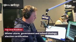 Winter storm, government and school closings, election certification