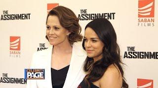 The Assignment Red Carpet with Michelle Rodriguez & Sigourney Weaver