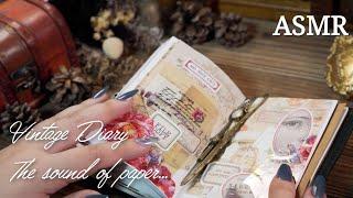 그동안 했던 다꾸 몰아보고 빈티지 다이어리 꾸미기│ASMR | Scrapbooking | journaling | Relaxing Sounds | 4k