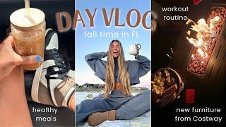 day vlog: workout/meals, hosting cookout, DIY outdoor patio