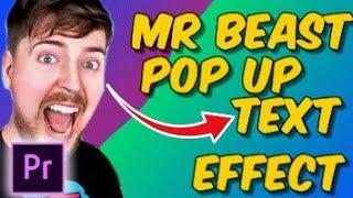 CREATE MR BEAST POP UP TEXT ANIMATION IN PREMIERE PRO