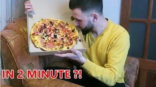 Pizza Challenge !  ( Mananc o pizza in 2 minute )