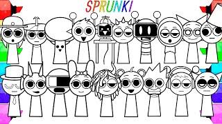 Incredibox Sprunki Coloring Pages New / How to Color ALL SPRUNKI ORIGINAL Version / NCS MUSIC