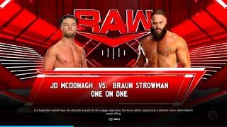 WWE Monday Night Raw JD McDonagh vs Braun Strowman