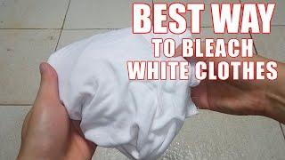 How to Bleach White Clothes - Best Way to Whiten & Bleaching Stains on Shirts