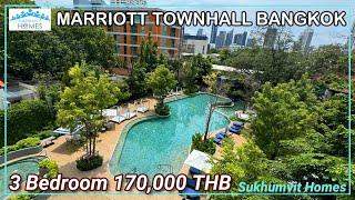 Marriott Executive Apartments Town Hall Bangkok For Rent 3 Bedroom 170,000 THB