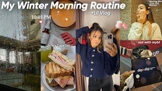 My winter morning routine ️|روتيني الصباحي في الشتاء️+lil Vlog(Zara haul️, lunch out..)