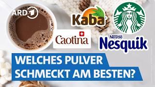 Die beste heiße Schokolade? Kakao von Starbucks, Kaba, Nesquick & Co. im Labor-Test | Markt WDR