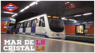 Metro De Madrid: Mar De Cristal [L4, L8] [Serie 3000, 8000] | ItzAlfredoYT