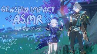 ASMR | genshin impact gameplay (up-close clicky whispers) ‧₊˚‧₊˚.