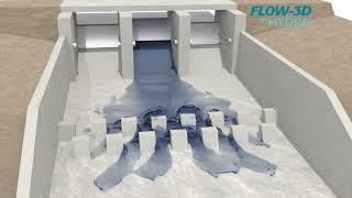 Tainter Gate Opening | FLOW-3D HYDRO