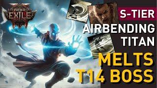 Try this off-meta【Airbending Titan】! OP Phys DPS with Monk skill? Mid game progress #poe2