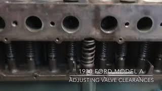 How to adjust Model A valve clearances