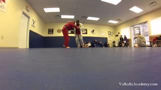 Brian Jones demonstrating a few throws at Valhalla Academy