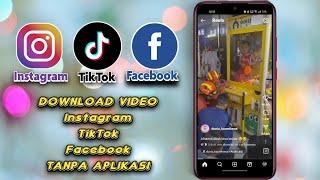 Gak Perlu AplikasiCara Download video Dari FB,Instagram Dan Tiktok