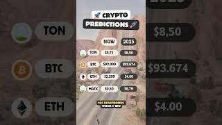  2025 Crypto Forecast: TON, BTC, ETH, MATIC – Big gains ahead?  #Crypto2025 #TON ...