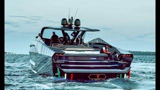 RACING LAMBORGHINI 63 SPEEDBOAT 4,000 HP - TECNOMAR FULL SPEED  ADRENALINE RUSH - LAMBORGHINI MIAMI