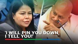 Fuming Bato confronts Mary Ann Maslog: You tried to convince Alice Guo to implicate me, Duterte