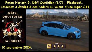 Forza Horizon 5 (FH5) Défi Quotidien (6/7) Flashback. Obtenez 3 étoiles à des radars, super GTI.