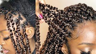 How to: Individual crochet illusion for short passion twist. Looks natural from the scalp | Leonyeri