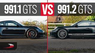 Porsche 991.1 GTS and Porsche 991.2 GTS model comparison