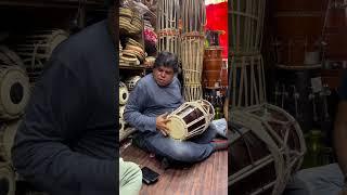 Pandit Navin Sharma world famous Dholak player playing to Kayda#tabla #shorts