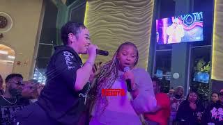 Keke and  jaguar wright  meet and sing live