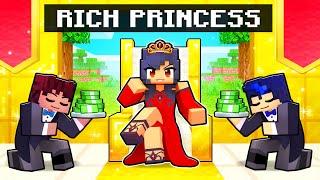 Playing as a RICH PRINCESS in Minecraft!