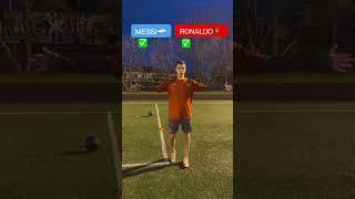 MESSI VS RONALDO CHALLENGE#football #soccer #messi #ronaldo #challenge #shorts #tiktok