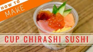 How to Make Cup Chirashi Sushi【Sushi Chef Eye View】