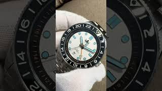 PHOIBOS WAVE MASTER GMT 200M Automatic Diver Watch PY049E Silver