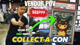 SELLING MY GRAIL PONCHO CARD! | POST HOUSE ROBBERY SHOW | DALLAS COLLECT-A-CON 2024 VENDOR POV DAY 1