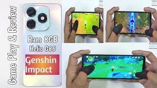 Tecno Spark 20 Game Play & Review | Genshin Impact, Graphic Test, Helio G85, Ram 8GB